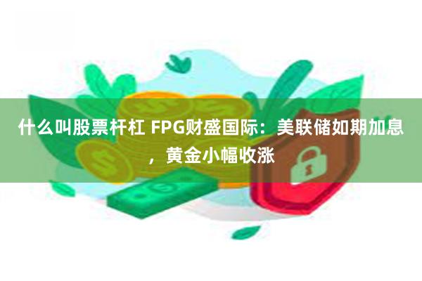 什么叫股票杆杠 FPG财盛国际：美联储如期加息，黄金小幅收涨